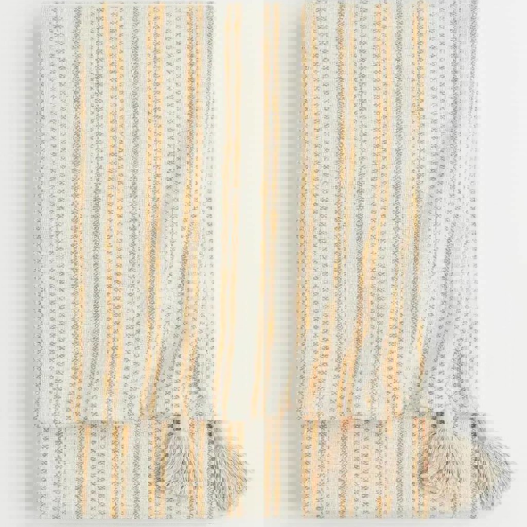 Хлопковый плед H&M Home