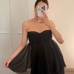 Черный топ из тюля H&M - фото 4