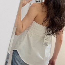 Черный топ из тюля H&M - фото 6