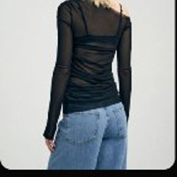 Лонгслив черный - фото 2