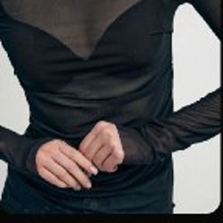 Лонгслив черный - фото 3