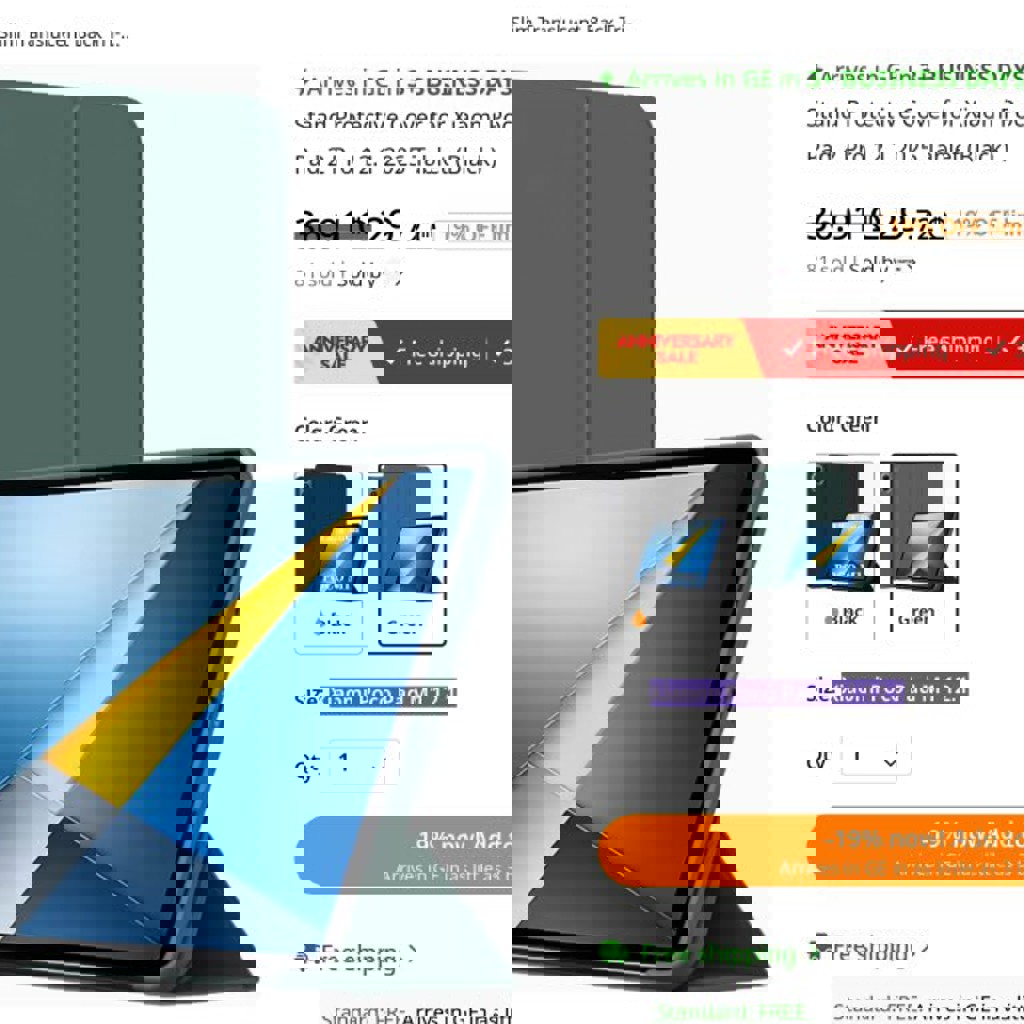 Чехол для Xiaomi Poco Pad M1 12.1