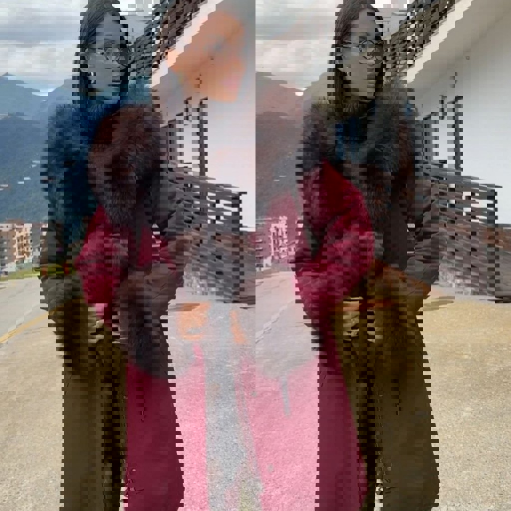 Куртка с натуральным мехом