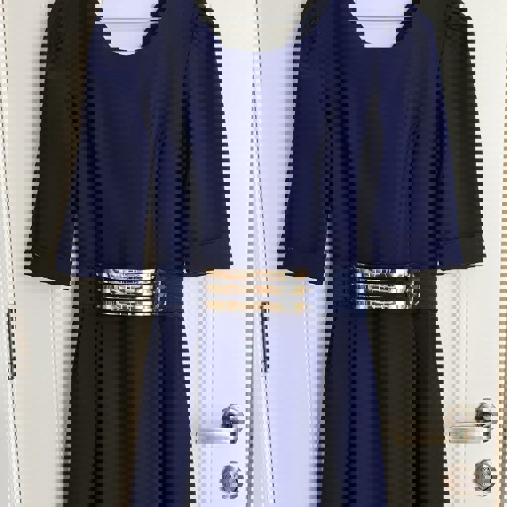 Платье тёмно-синее