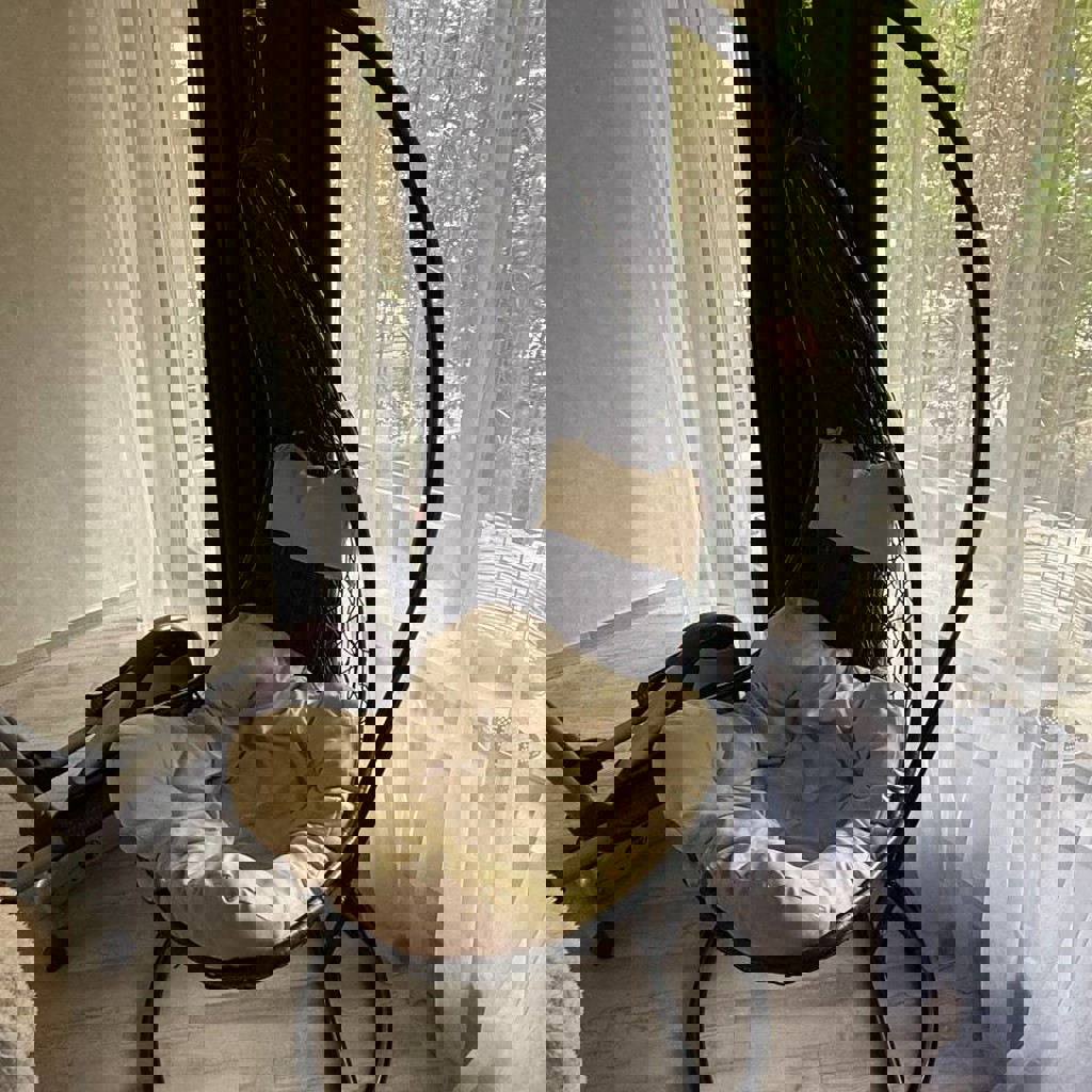 Кресло-кокон-качалка