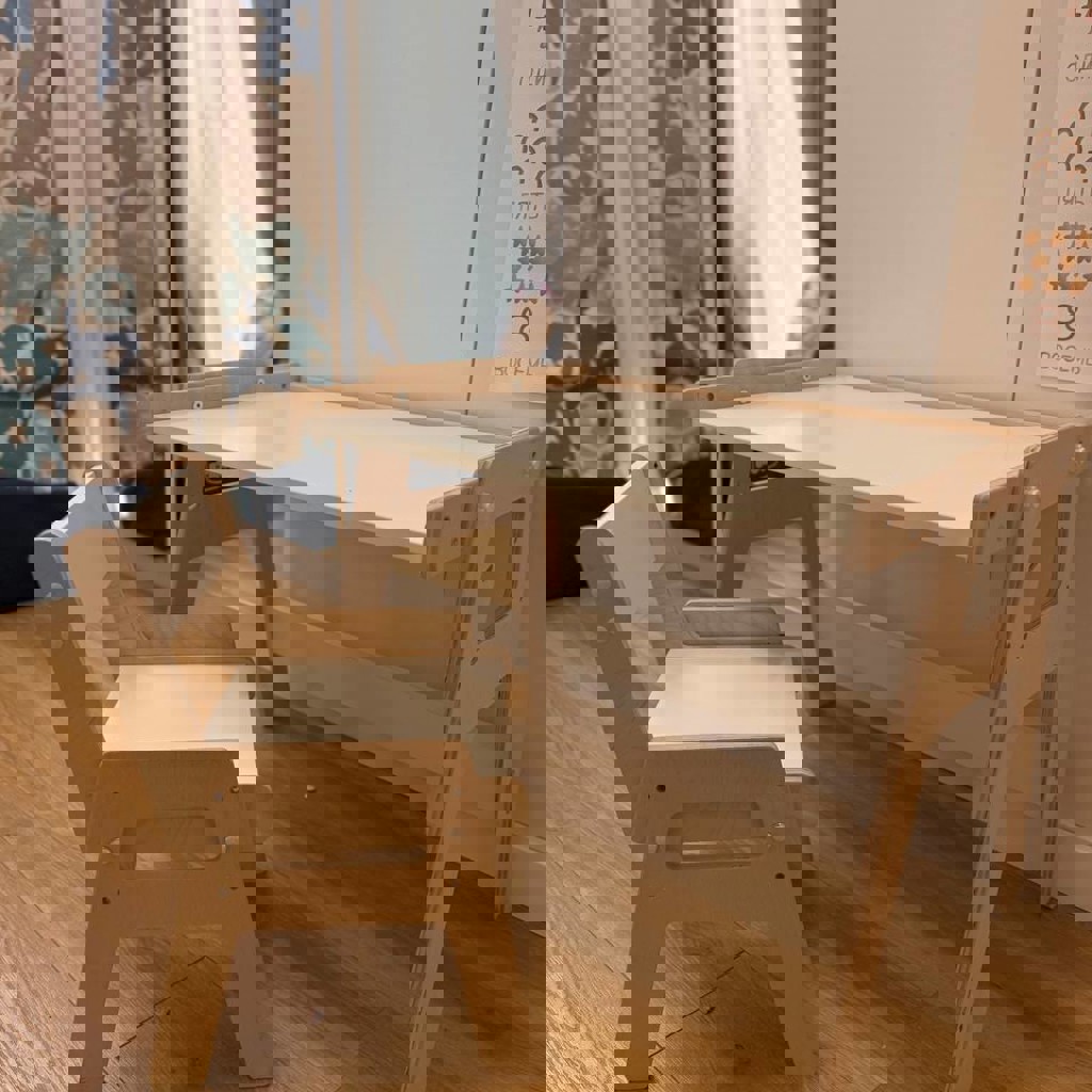 Растущий детский столик и стульчик