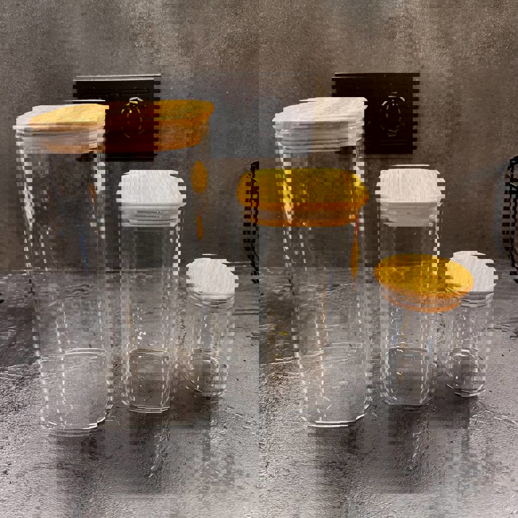 Стеклянная баночка 8*15