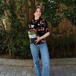 Синие женские джинсы - фото 2