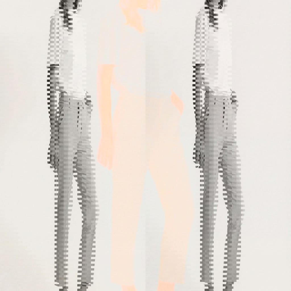 Кремовые брюки Uniqlo