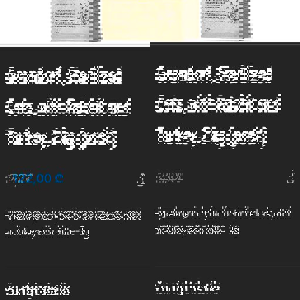 Корм для стерилизованных кошек Grandorf