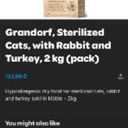 Корм для стерилизованных кошек Grandorf - фото 1