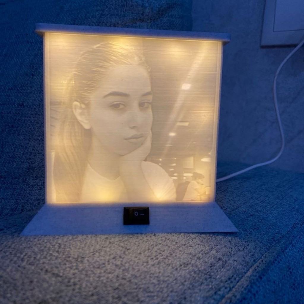 3D светильник с вашим фото