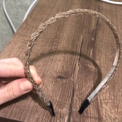 Ободок с бисером - фото 3