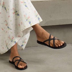 Черная льняная юбка J.Crew - фото 1