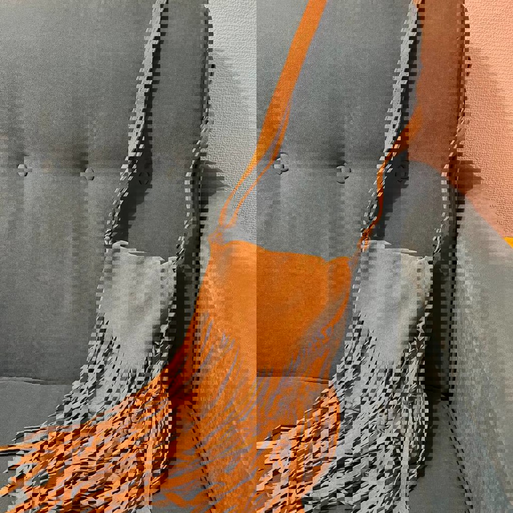 Вязаная сумка ромашка