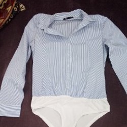 Женская рубашка в полоску - фото 2