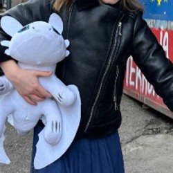 Кожаная теплая куртка - фото 2