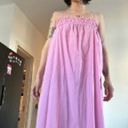 Платье розовое - фото 2