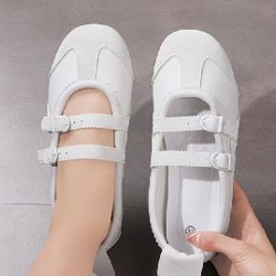 Балетки спортивные белые - фото 2