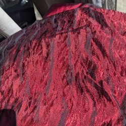 Штора красная - фото 2