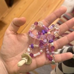 Колье с керамическим грибом - фото 2