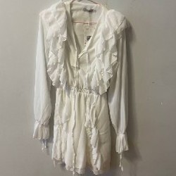 Платье бежевое мягкое - фото 1