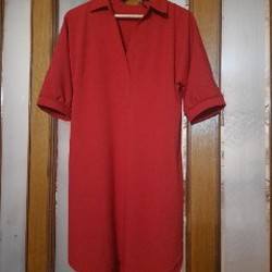 Платье красное - фото 1