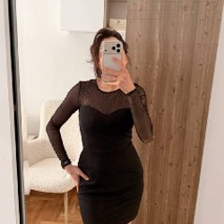 Черное платье MANGO - фото 1