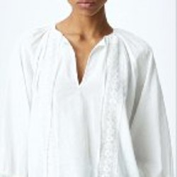 Рубашка с кружевными вставками - фото 2