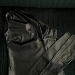 Кожаный топ с рукавами - фото 2