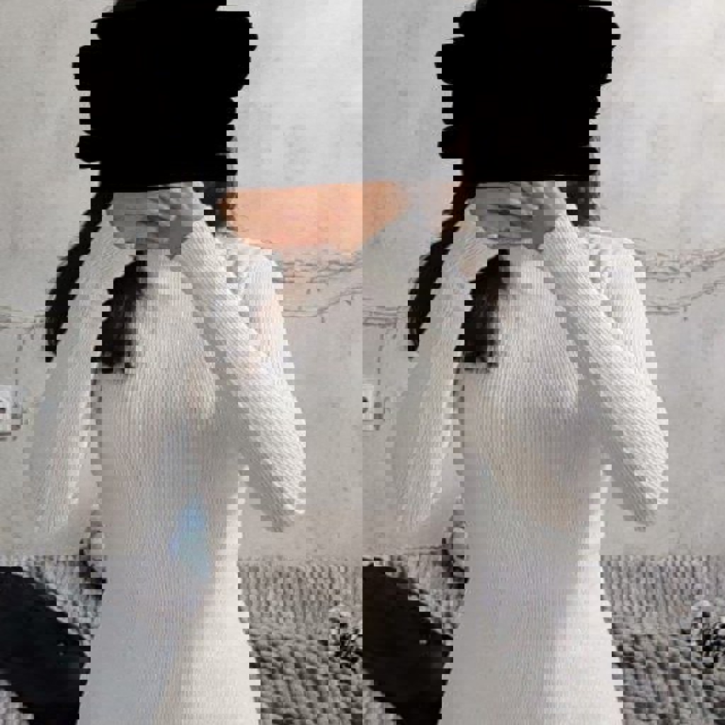 Вязаное платье