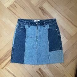 Мини юбка джинсовая - фото 1