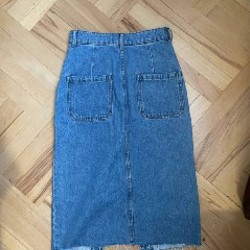 Мини юбка джинсовая - фото 4