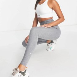 Nike One Dri-FIT серые леггинсы - фото 8
