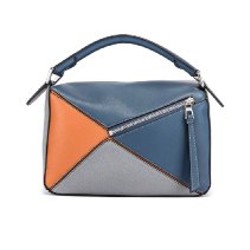 Сумка Loewe Puzzle Tricolor Navy - фото 2
