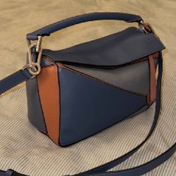Сумка Loewe Puzzle Tricolor Navy - фото 6