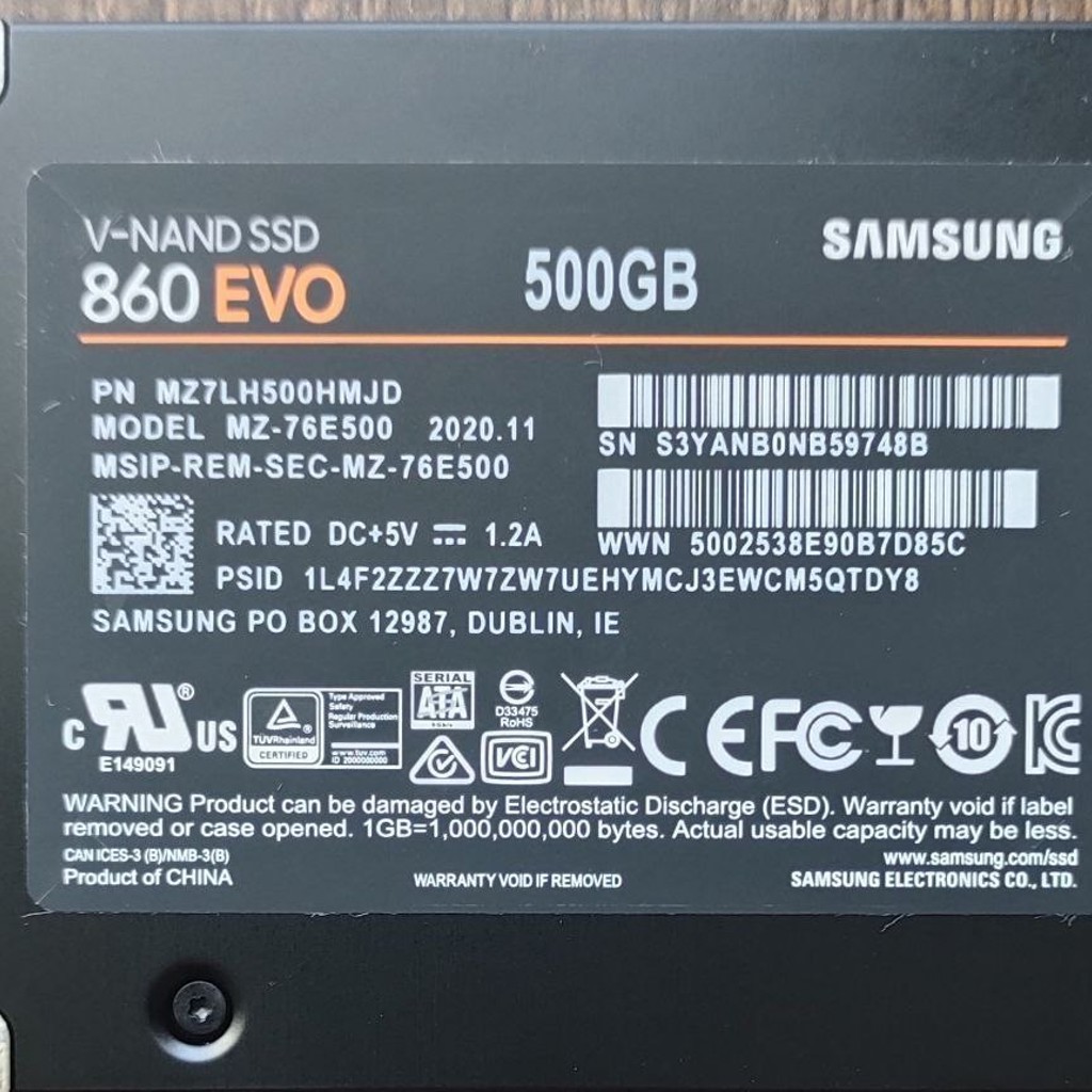 SSD Samsung 860 EVO