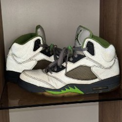 Jordan 5 green bean - фото 5