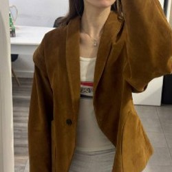 Пиджак замша - фото 4