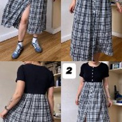 Хлопковое платье с тайдаем - фото 2