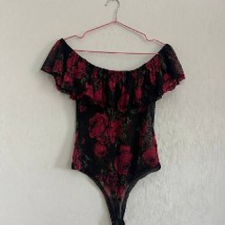 Боди сетка с цветами - фото 2