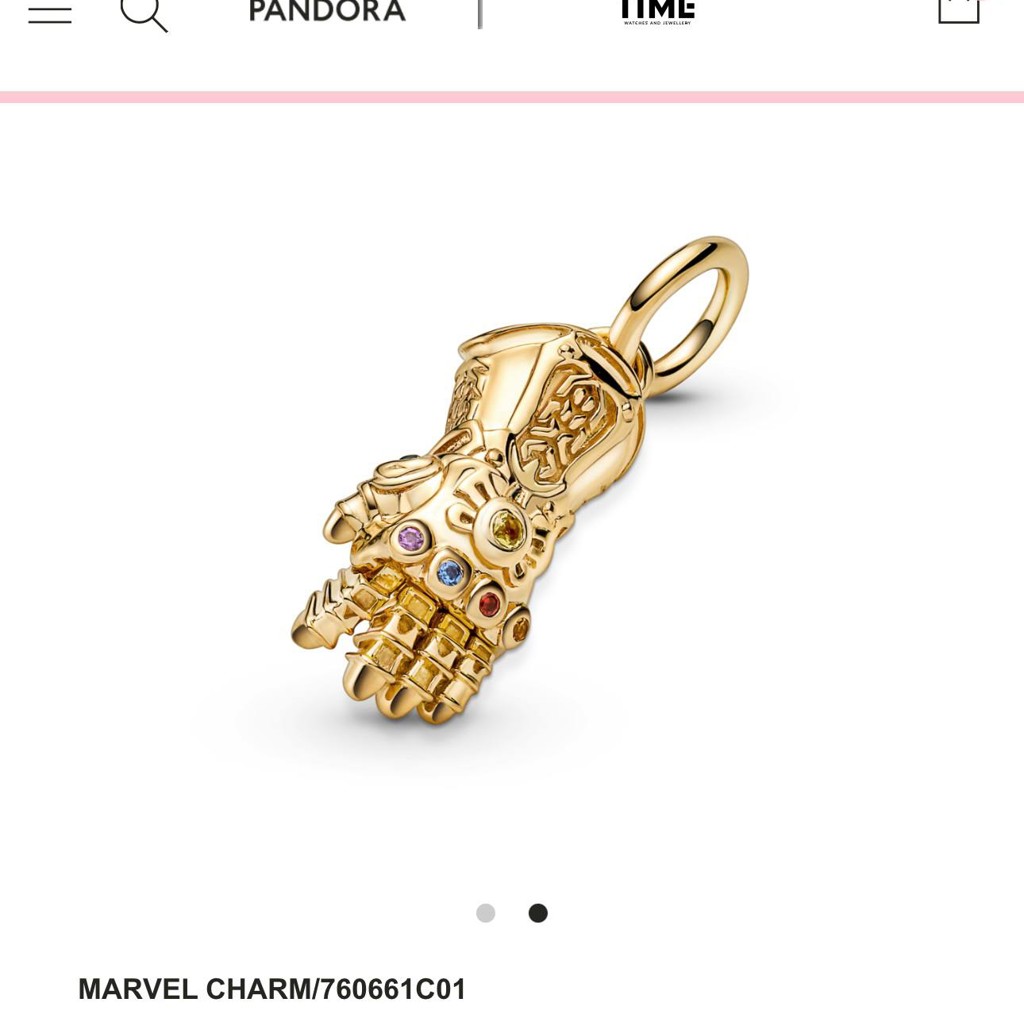 Marvel Charm Pandora — перчатка Таноса