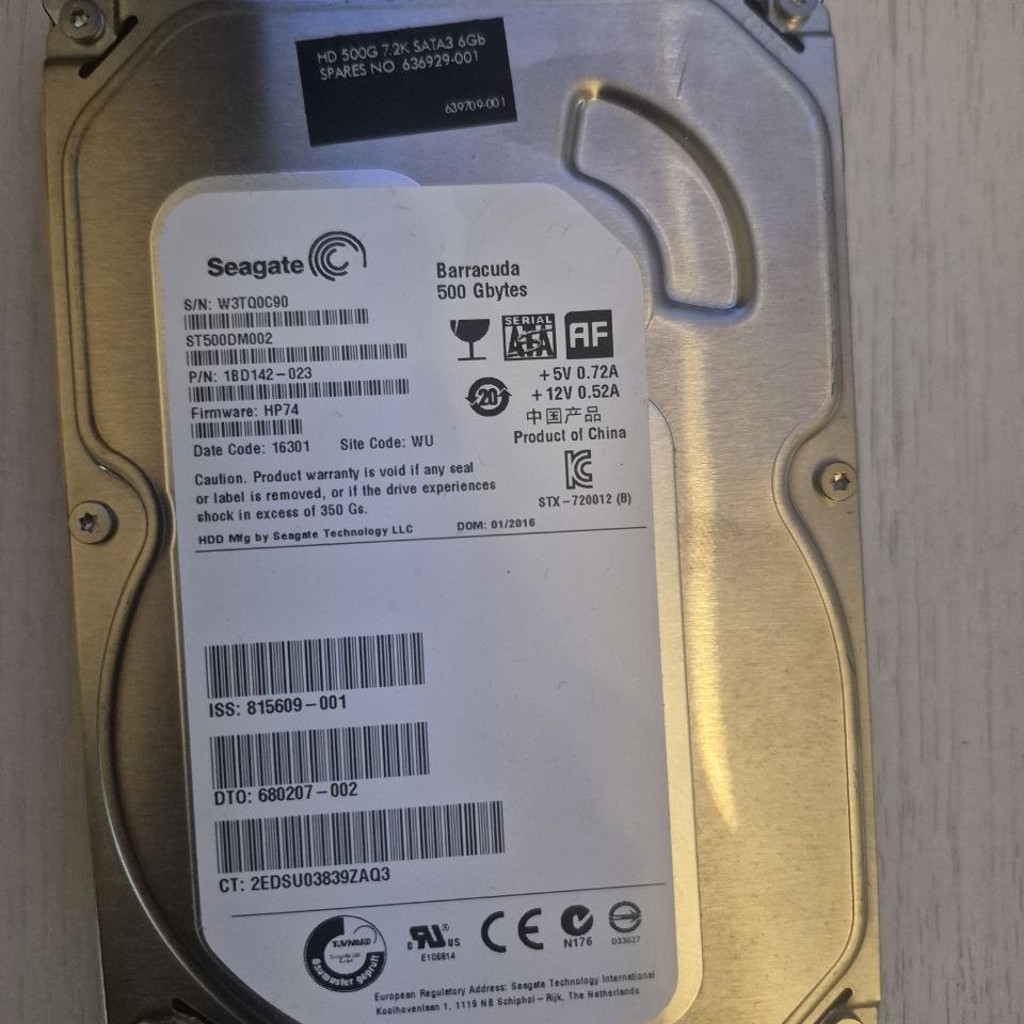 HDD 3.5 500GB