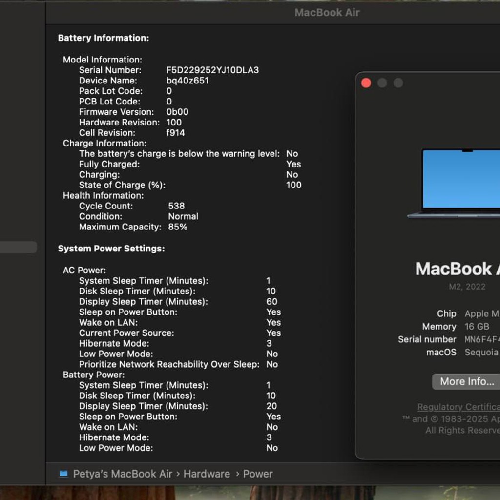 Apple Macbook Air M2 2022