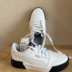 Черно-белые кроссовки Puma - фото 1