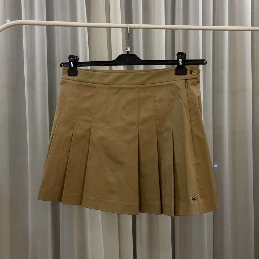 Юбка LACOST Short Stretch Cotton Pleated Skirt