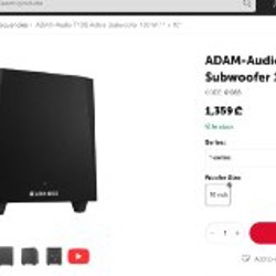 Сабвуфер ADAM-Audio T10S - фото 2