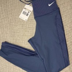 Nike One Dri-FIT серые леггинсы - фото 9