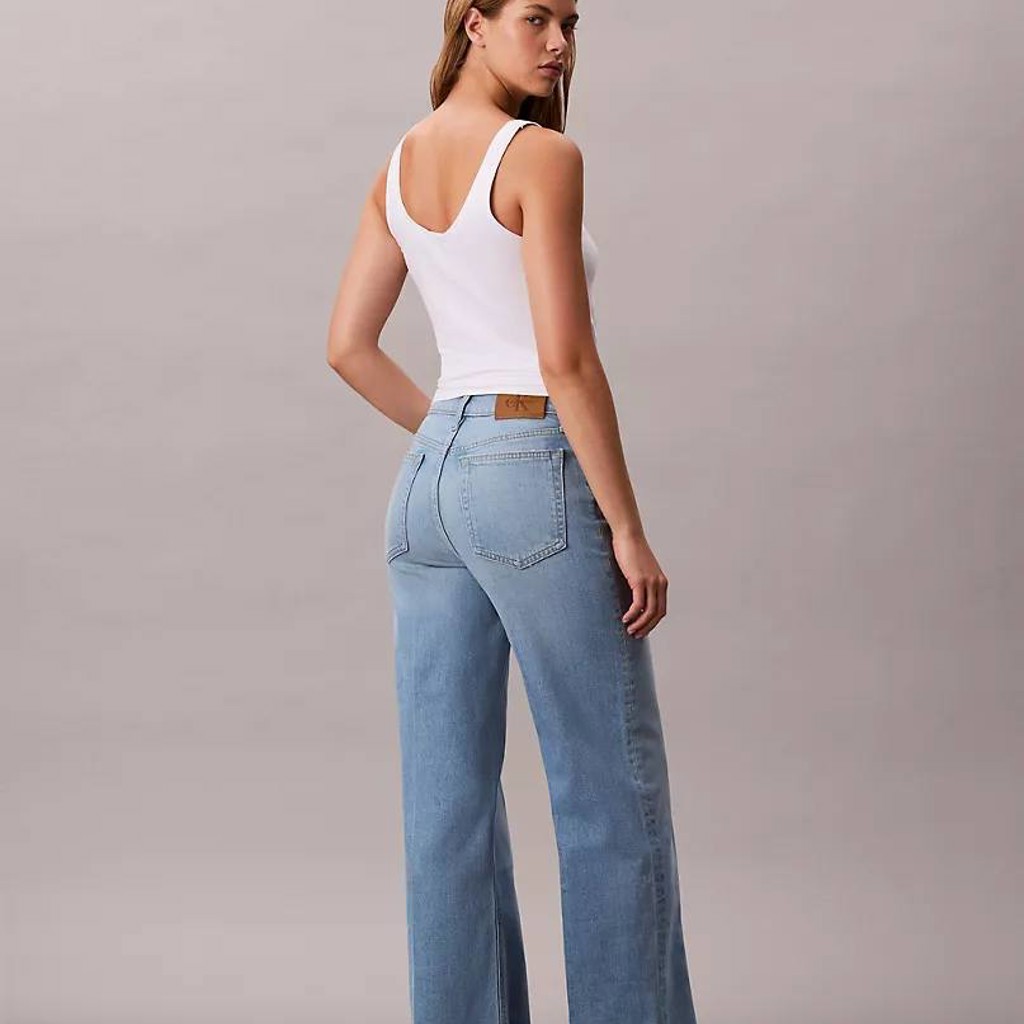 Calvin Klein High Rise Flared чёрные джинсы