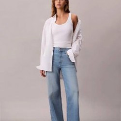Calvin Klein High Rise Flared чёрные джинсы - фото 2
